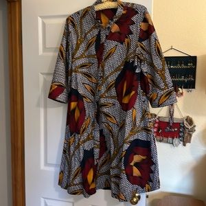 Zuri large three quarter sleeve dress